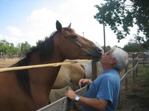 Jerry with one of his first rescues, Pete