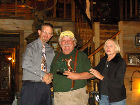 Steve Gets Award Steven Long, Author/Editor, recieves award - (Photo by Julie Cramonte)