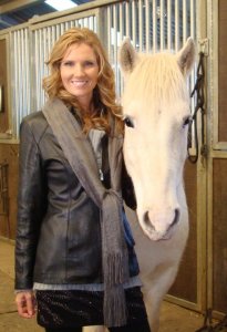 Simone and rescued mare