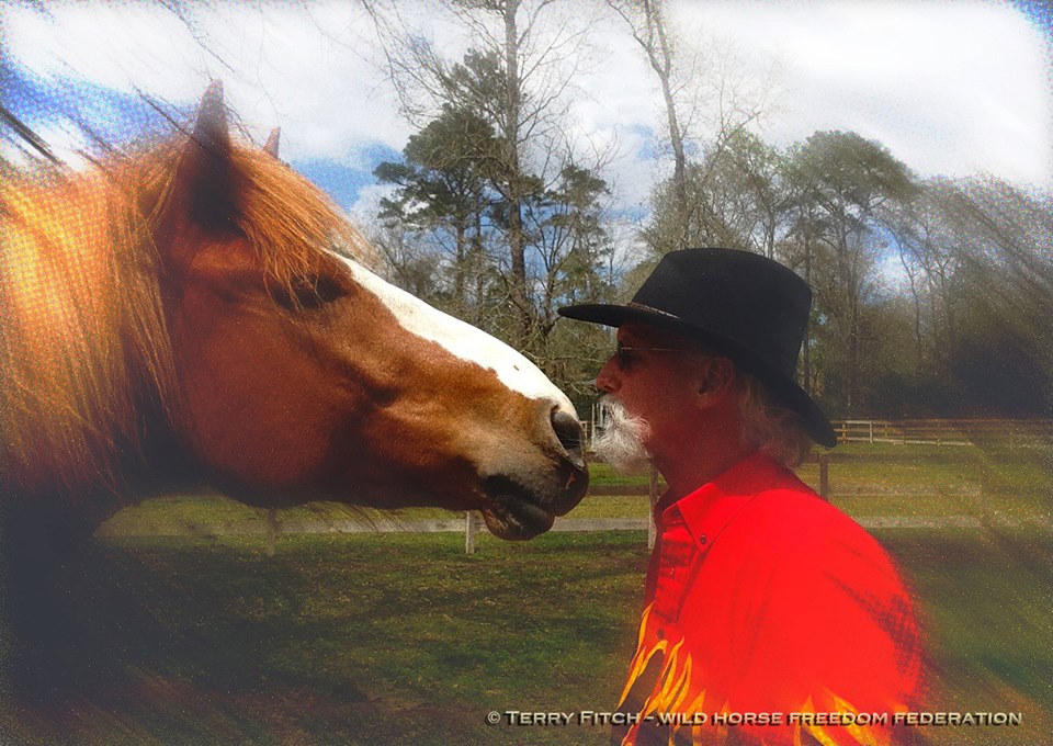 Moose and Me ~ photo by Terry Fitch of Wild Horse Freedom Federation