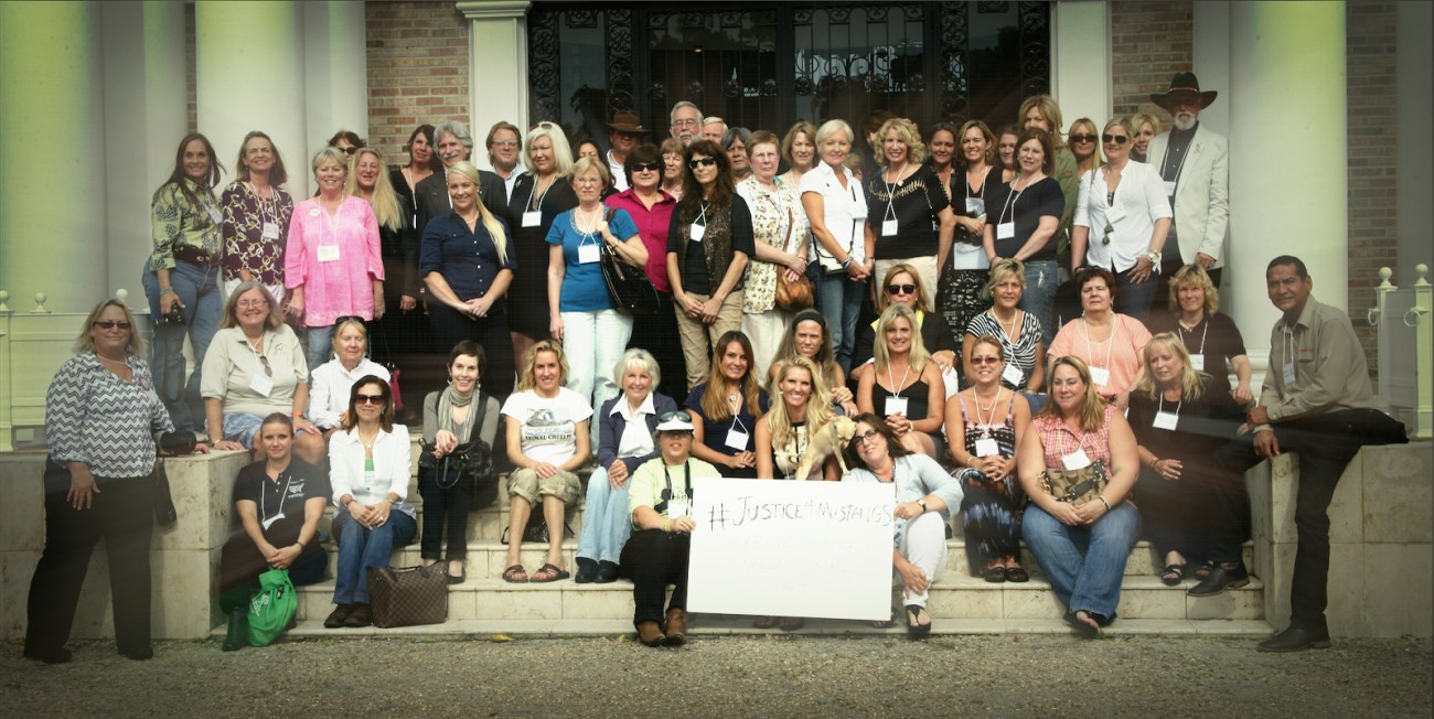 Several of the attendees of the IEC ~ photo by Terry Fitch of Wild Horse Freedom Federation