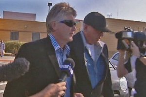 Michael O'Connell (L) has been taken into custody over the killings of six miniature horses.