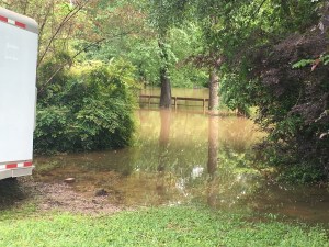 Almost to the last trailer, soon rescued by Terry.