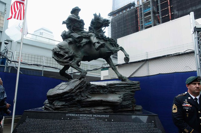 The Horse Soldier Monument statue Photo: Reuters