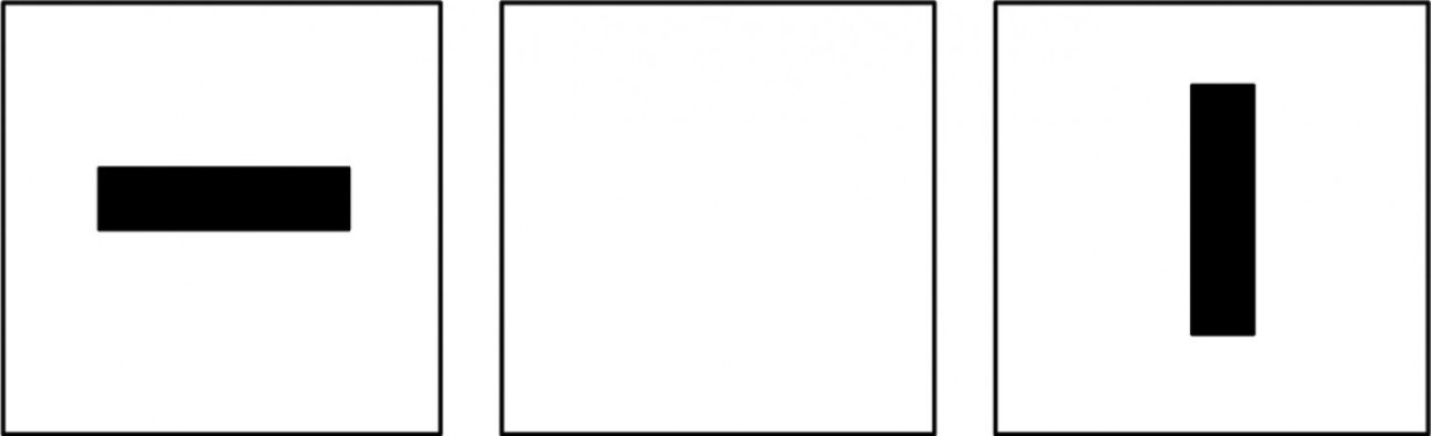 Horses were presented with three boards with different meanings. Left to right, they meant: “Put blanket on,” “no change” and “take blanket off.” (Mejdell et. al./Applied Animal Behaviour Science)